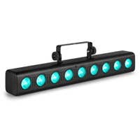 Fuzzix Orion Party Bar con 9 x 6W RGBW LEDs, DMX y Mando a distancia
