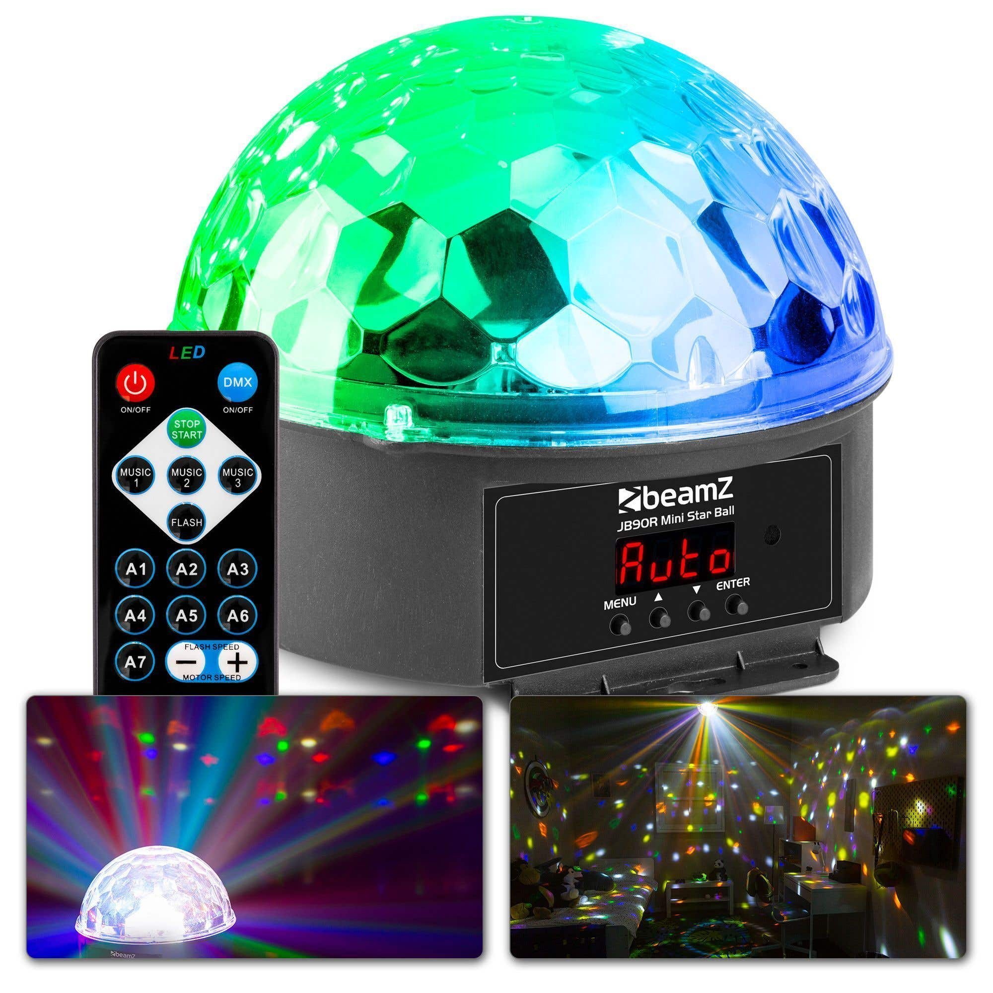 Reacondicionado - beamZ JB90R Mini Star Ball DMX LED 9 Colores