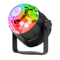Fuzzix Tornado RGB Disco Light con soporte de ventosa y abrazadera de montaje