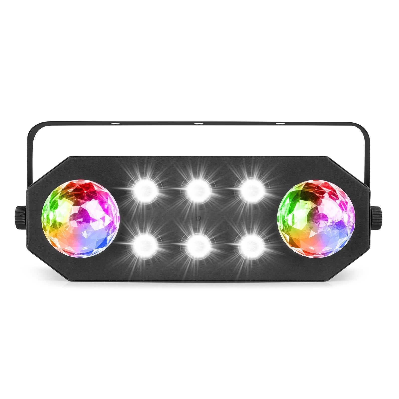 BeamZ StrobeMoon 2-in-1 efecto para fiesta con 2 leds de 12W RGBAWP y mando a distancia