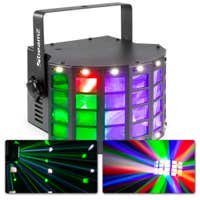 BeamZ DerbyStrobo LED 2 en 1 con DMX