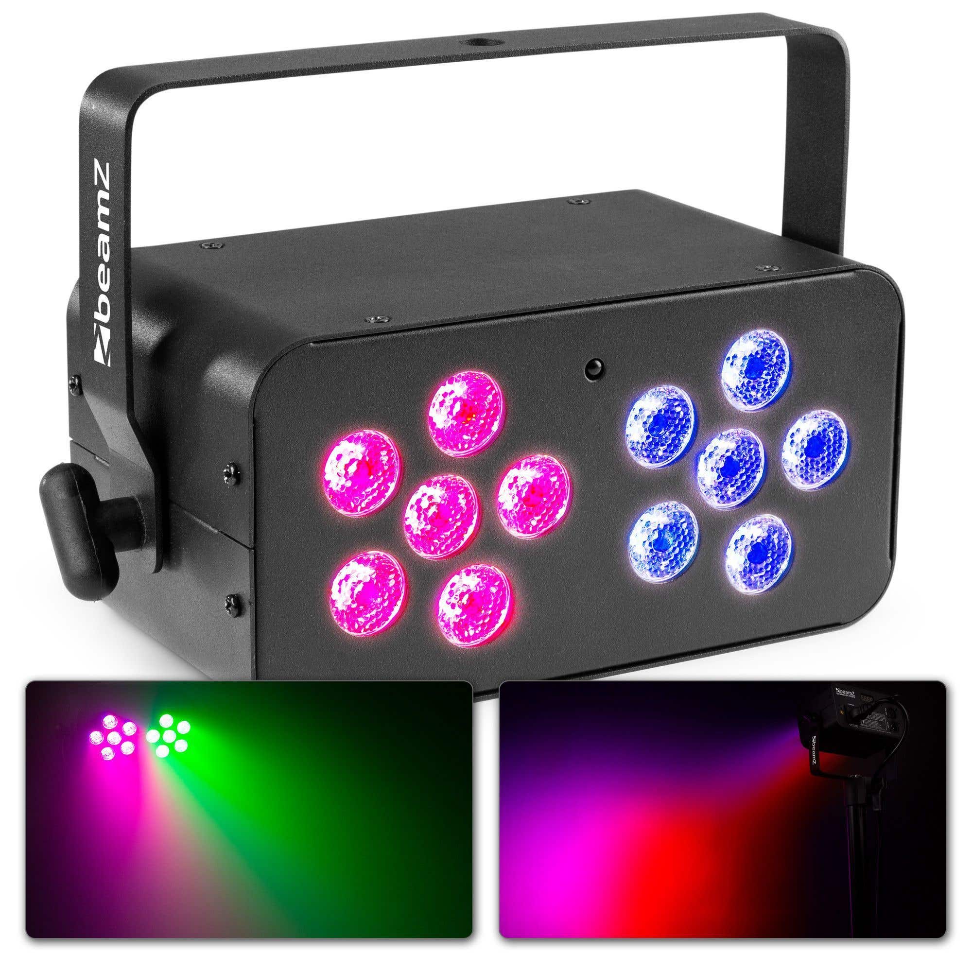 BeamZ DJ Bank 124 RGBW con 12 leds de 4W y mando a distancia