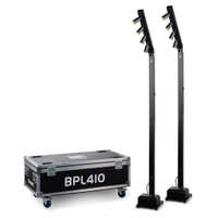 Pack BeamZ BPL410 + Flightcase FC410 - 2 luces de mástil LED a batería con maleta de transporte