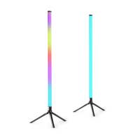 Juego de tubos LED Fuzzix Starry - 2 lámparas de pie - Con 2 x 43 LED RGB - Control mediante aplicación - 1 metro de largo