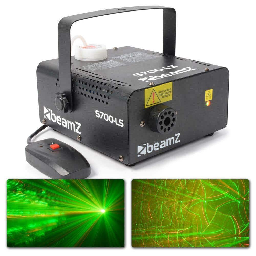 Beamz S700-LS Maquina de Humo + Laser R/G