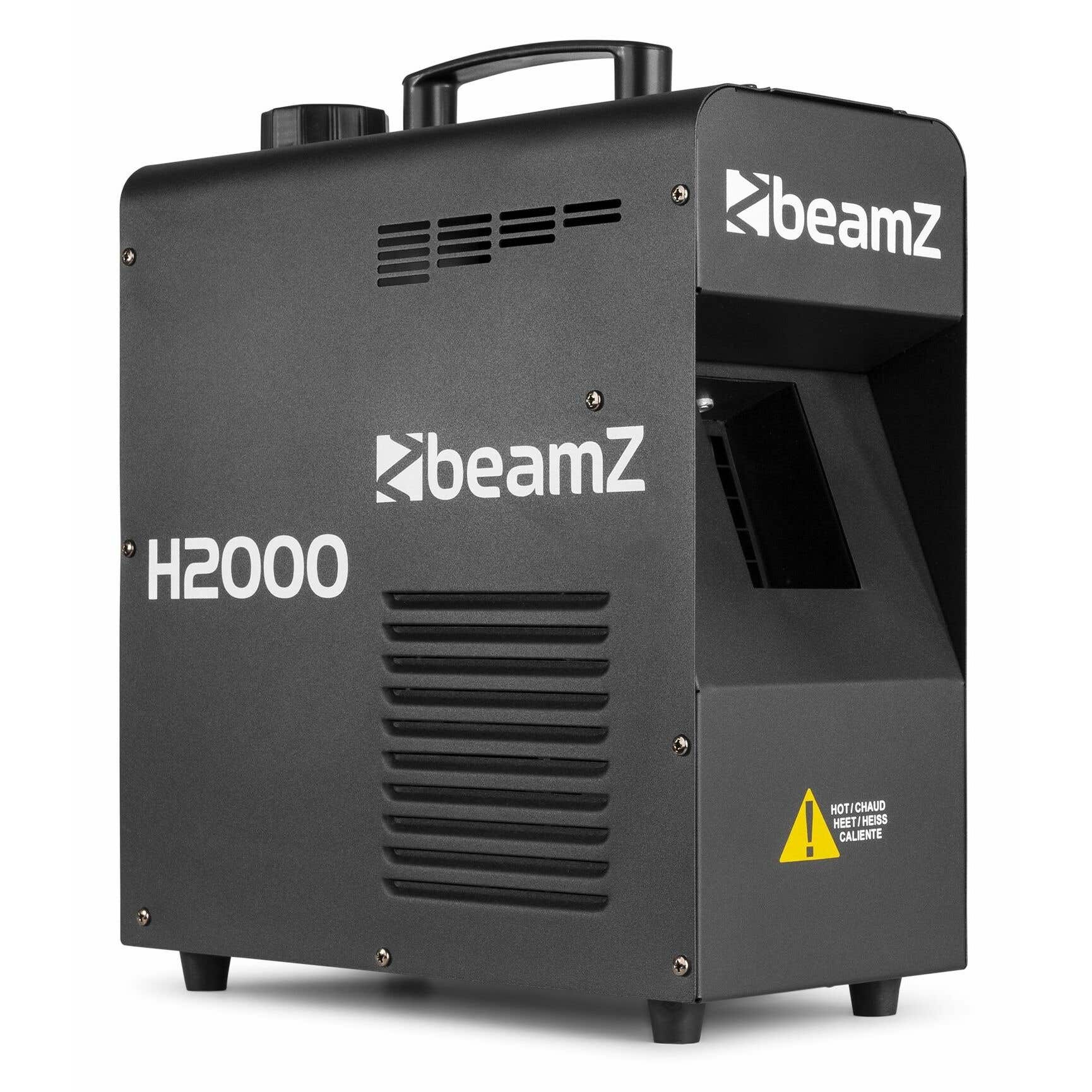 BeamZ H2000 - Máquina de niebla fazer 1700W con control DMX, temporizador y producción continua