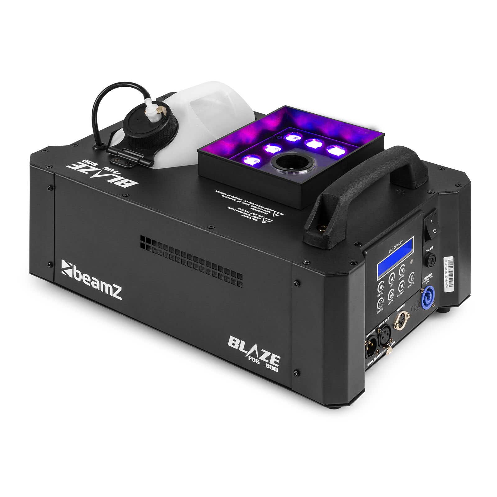 Máquina de humo BeamZ BLAZE800 - Máquina de humo horizontal y vertical con luz - 800W