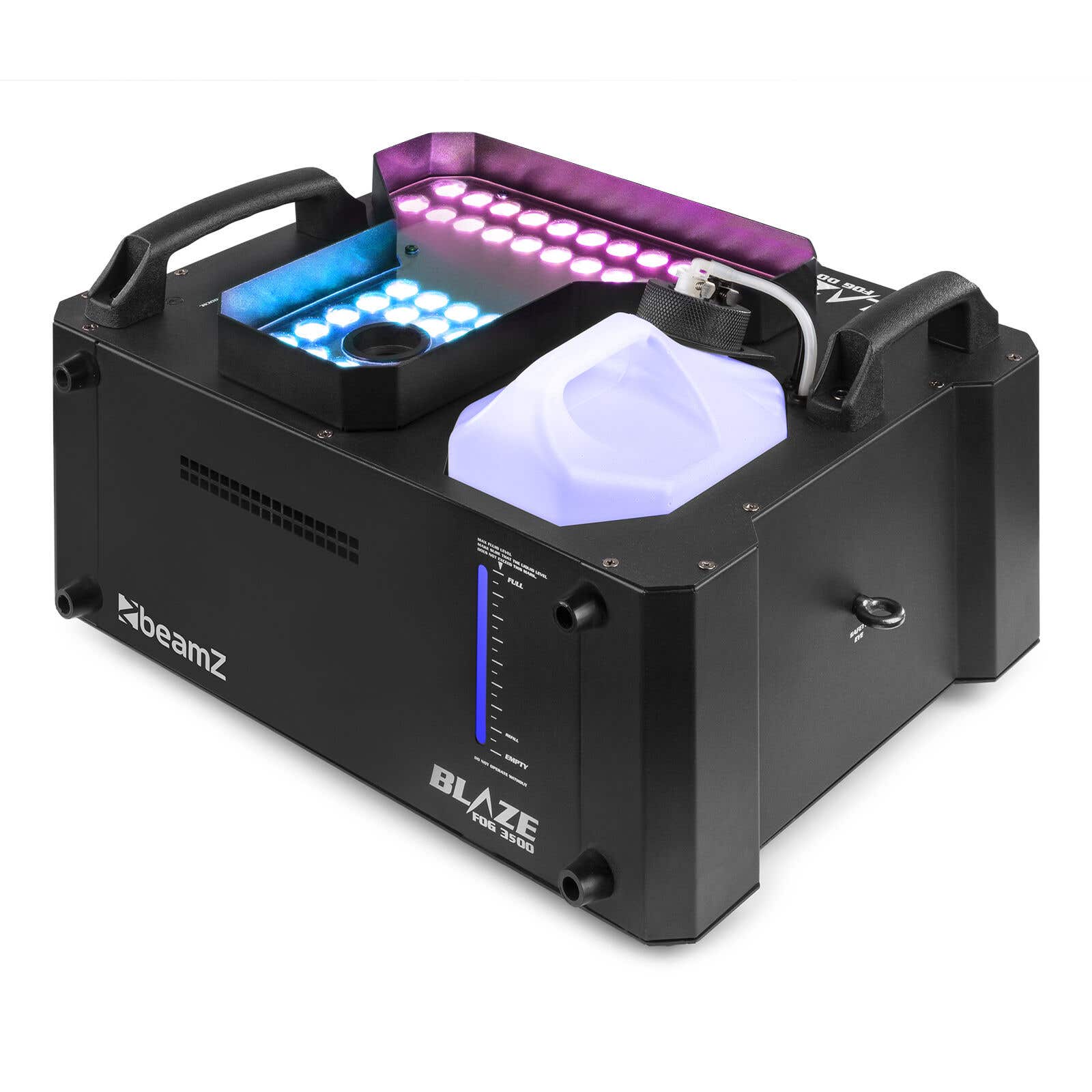 Reacondicionado - BeamZ Professional BLAZE3500 Máquina de humo vertical con 48 leds de 4W -  RGBA LEDs 4 en 1