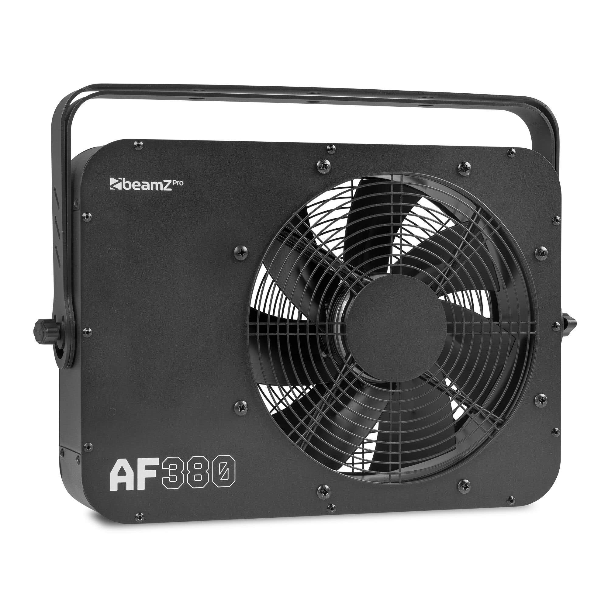 BeamZ Professional AF380 – Ventilador de escenario con DMX para efectos de humo, confeti y burbujas