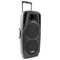 Vonyx SPX-PA9210 - Altavoz portátil 1000W, Bluetooth, USB/SD, micrófonos inalámbricos, batería recargable