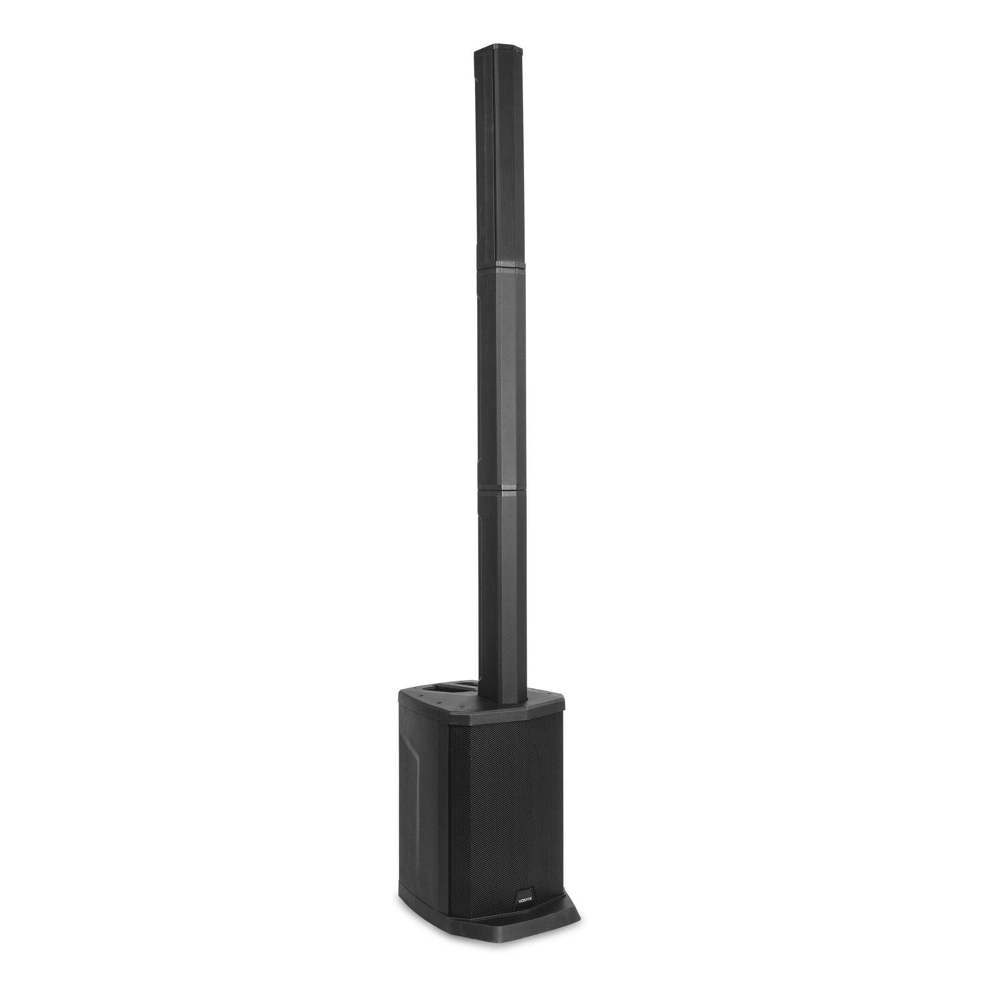 Reacondicionado - Vonyx VX808B – Sistema de sonido activo 320W con Bluetooth, USB, emparejamiento inalámbrico, color negro