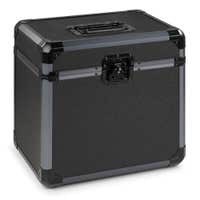 Vonyx RC82 - Maleta para vinilos LP de 12 pulgadas con capacidad para 70 discos, negra y apilable