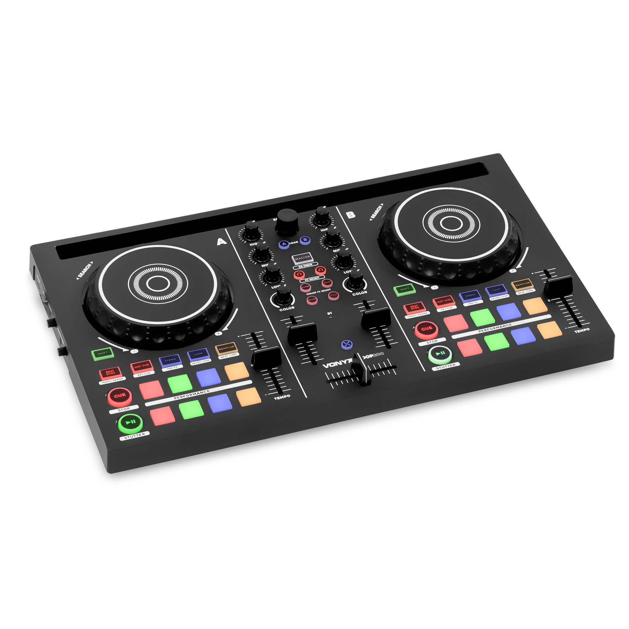 Vonyx Loop200 – Controlador MIDI DJ dual con EQ de 3 bandas y FX