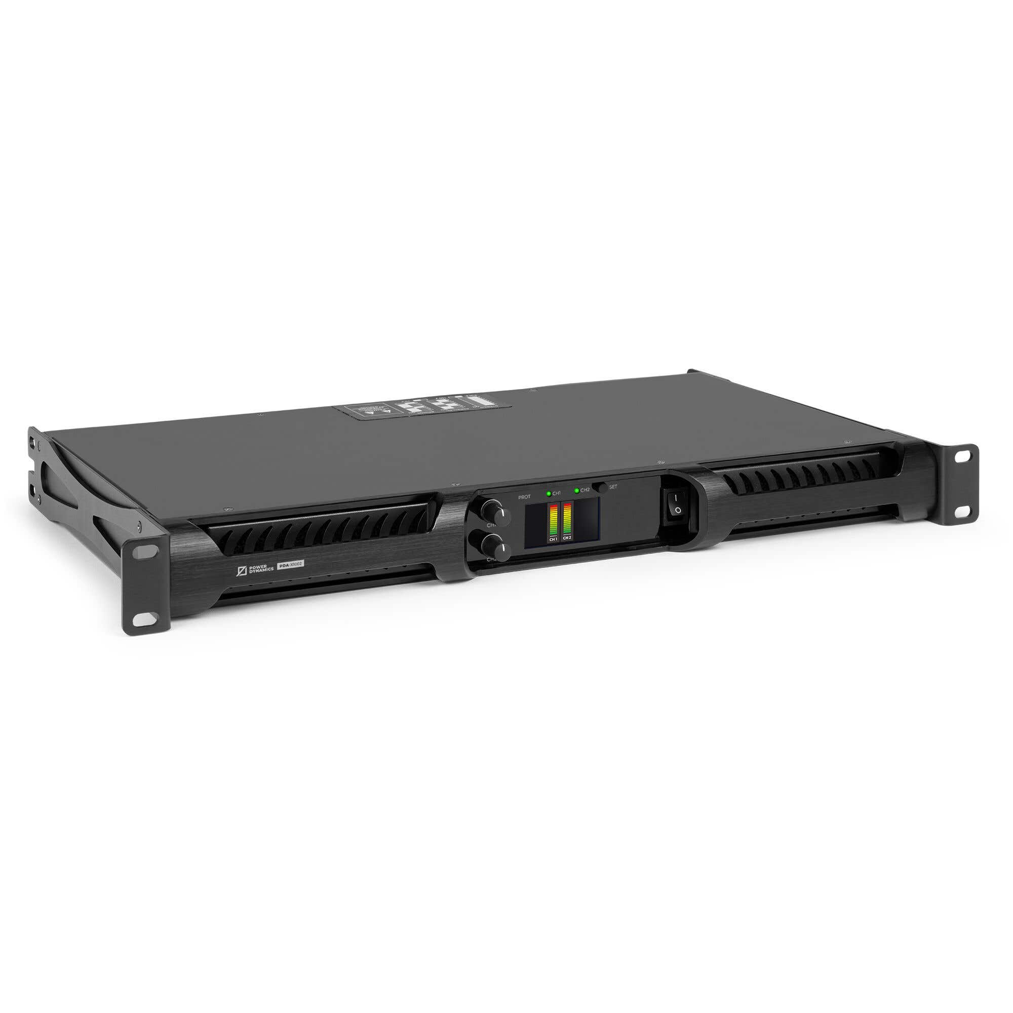 Power Dynamics PDA-X1002 – Amplificador PA 2 canales 100V 2 x 500W, formato 19"