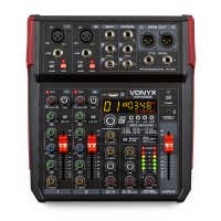 Vonyx VM-KG06 Mezclador de audio de 6 canales con BT/DSP/USB para grabación