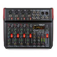Vonyx VM-KG08 Mezclador de audio de 8 canales con BT/DSP/USB Grabación