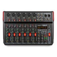 Vonyx VM-KG10 meazclador de 10 canales con efectos, BT/DSP/USB para grabación