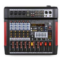 Power Dynamics PDM-T604 Stage Mixer 6-Channel DSP/MP3