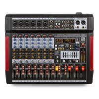 Power Dynamics PDM-T804 mezclador de audio de 8 canales con DSP/MP3/USB Grabación