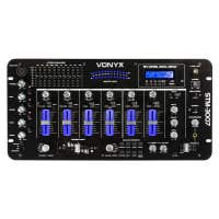 Skytec STM-3007 Mezclador 6 Canales SD/USB/MP3/LED/BT 19"