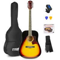 Max SoloJam Conjunto Guitarra Acústica Sunburst