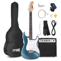 Kit de inicio para guitarra eléctrica MAX GigKit con amplificador de 40 W - Azul Turquesa