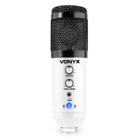 Vonyx CMS320W Kit de micrófono estudio USB Blanco con Echo