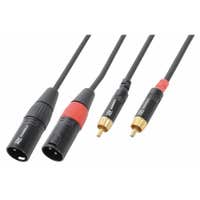 PD-Connex CX66-1 Cable de señal, 2 x Macho XLR a 2 x Macho RCA - 1.5m