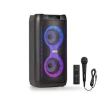 Reacondicionado - Fenton Core80 Altavoz de fiesta con Bluetooth, efectos luminosos, portátil con micrófono - 80W