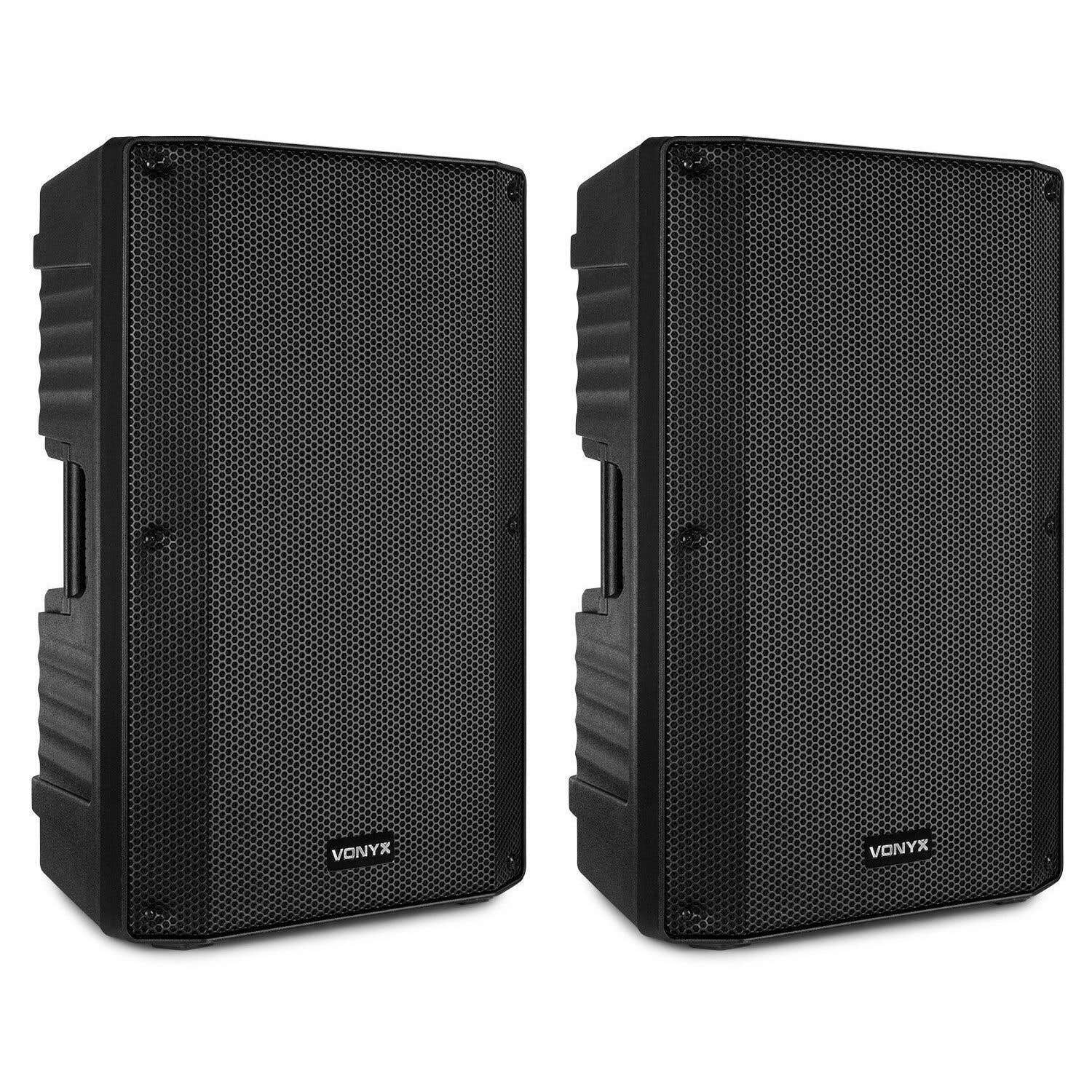 Reacondicionado - Vonyx VSA150S Conjunto activo de altavoces estéreo 15"