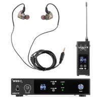 Vonyx WES15 - Sistema In Ear inalámbrico UHF de 16 canales con montaje en rack de 19 pulgadas