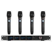 Power Dynamics PD524 Sistema de microfonía inalámbrica UHF con 4 micrófonos