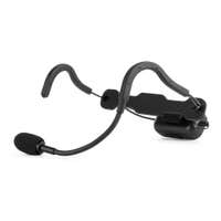 Vonyx WSH20 - Micrófono de diadema deportivo inalámbrico UHF con 16 canales y estuche EVA