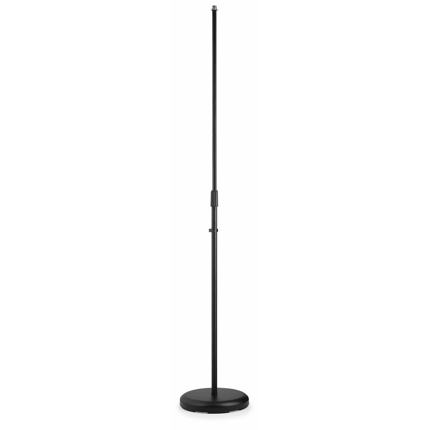 Vonyx MS100B Pie de micrófono con base redonda, asta de 81-150 cm de altura - Color negro