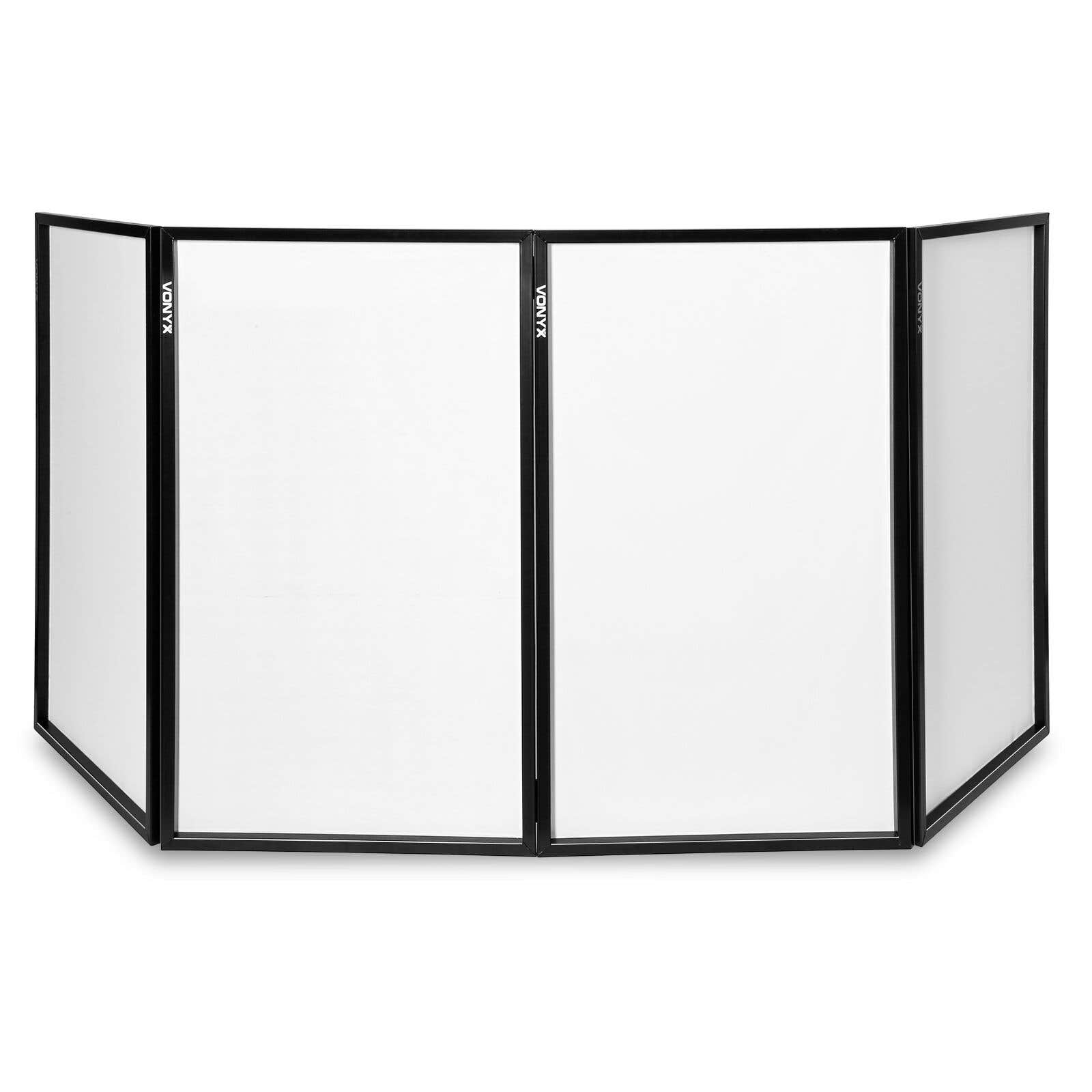 Vonyx DB2 Pantalla DJ plegable 120 x 70 Blanco (4 Paneles)