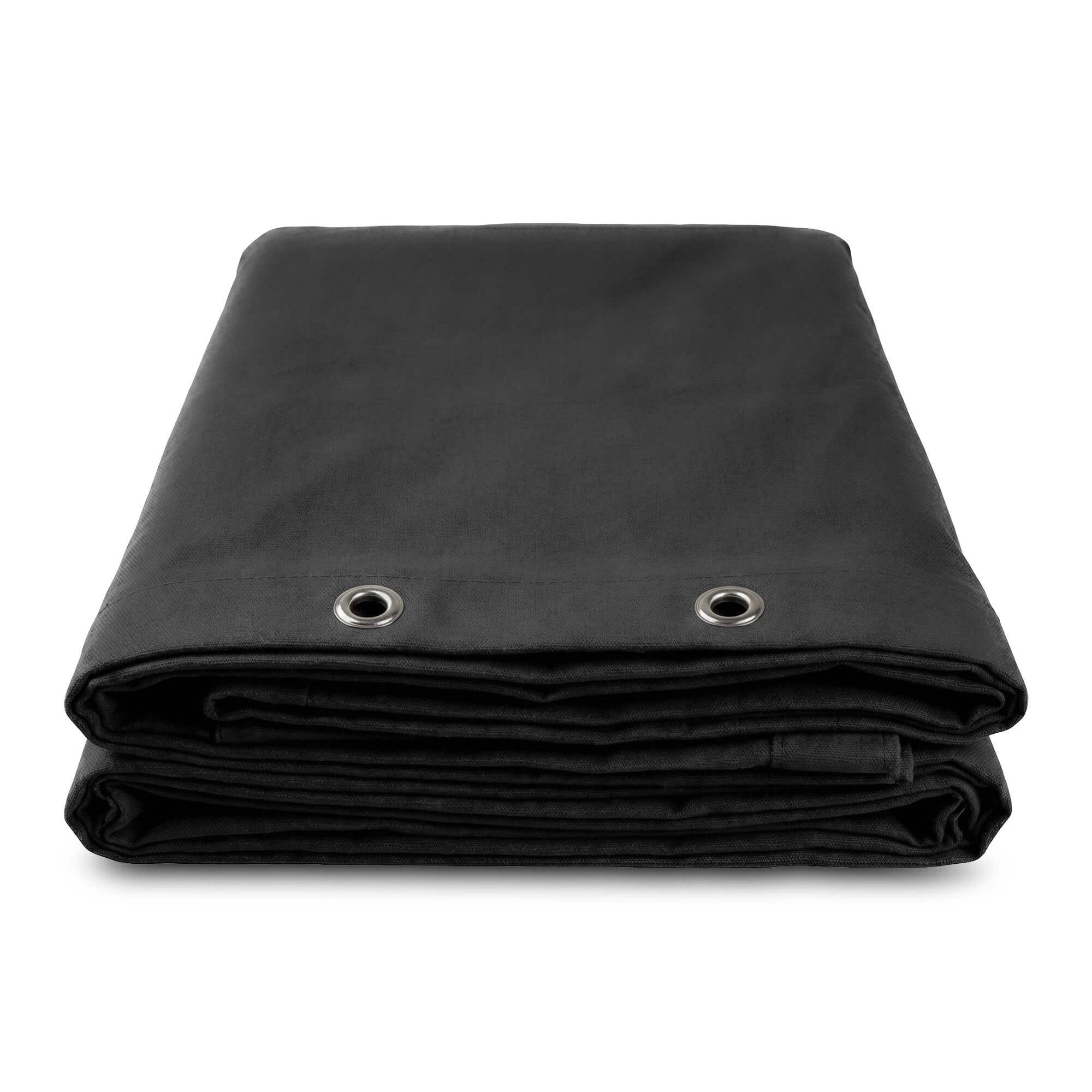 BeamZ Pro MOLTON500 300x500 cm – Telón Acústico Negro 500 g/m² con Absorción Sonora hasta 85%