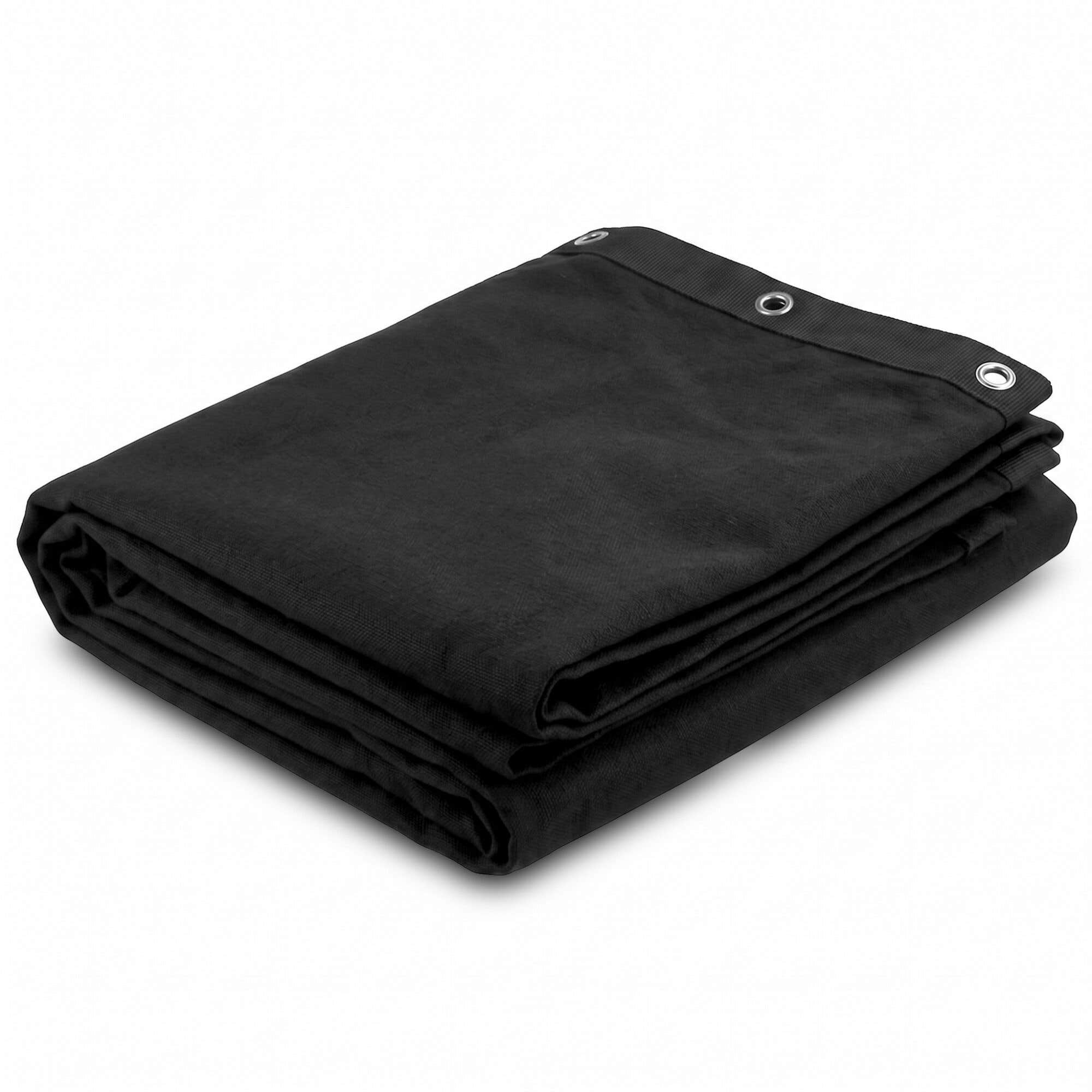 BeamZ Pro MOLTON160 Deco Molton 300x300 cm Negro – Telón Ligero 160 g/m² para Escenarios y Eventos