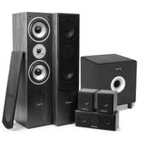 Conjunto de altavoces para cine en casa Fenton HF5B de 510 W con subwoofer activo de 8" y 200 W - Negro