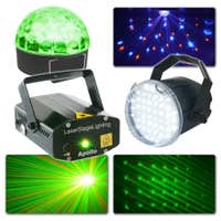 Beamz Pack de iluminación Disco (incluye Jelly Ball, láser y estroboscópico)