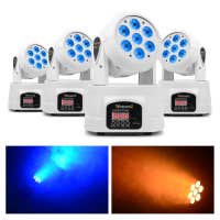 Conjunto de cabezales móviles BeamZ con 4 cabezales móviles MHL74 blancos