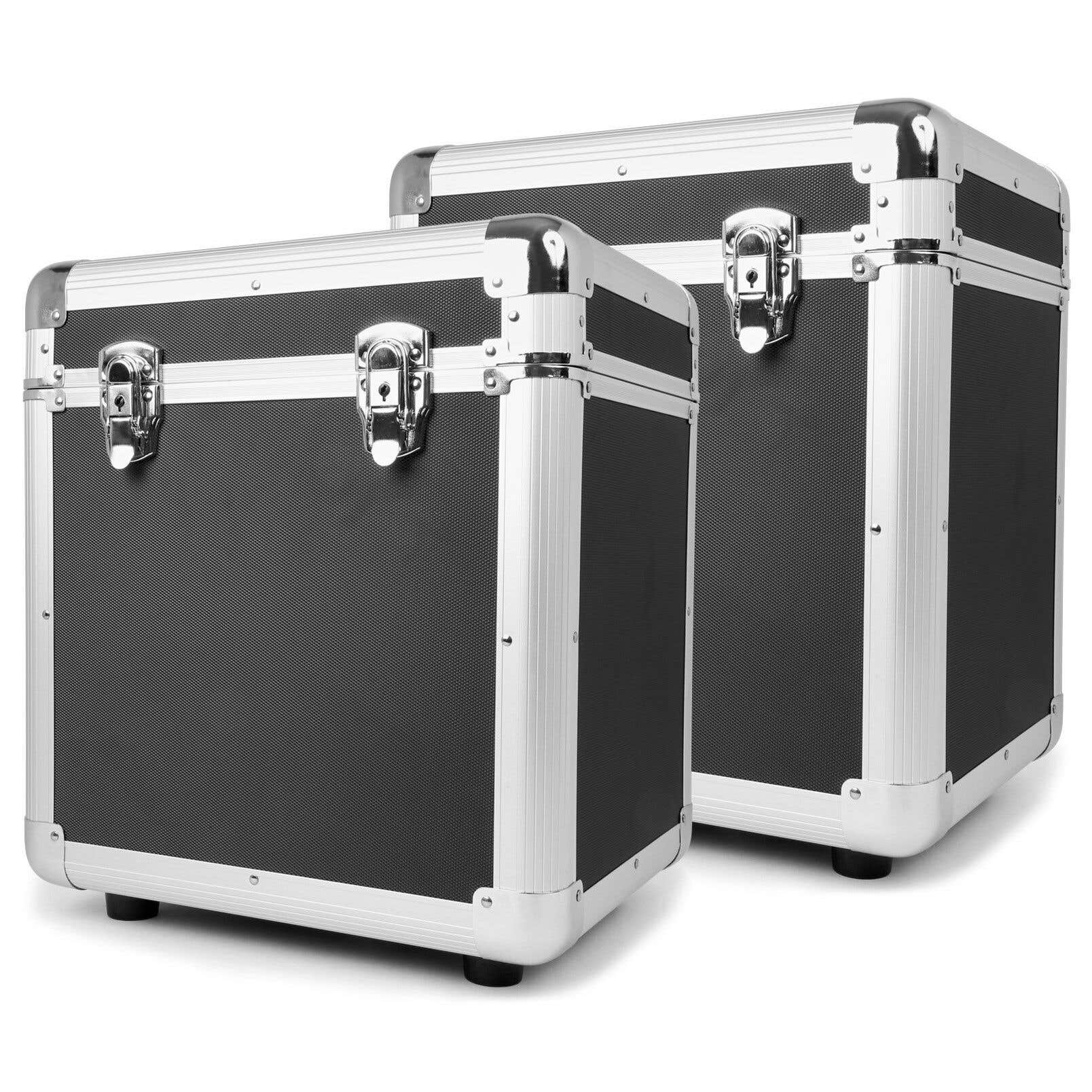 Estuches para discos Power Dynamics RC100 de 12 pulgadas, color negro (juego de 2)