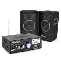 Pack de sonido altavoces Vonyx SL6 + amplificador AV-360 + cables