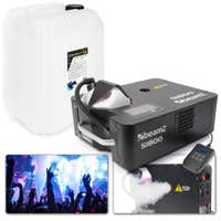 BeamZ S1800 máquina de humo vertical / horizontal con 20L de líquido de humo