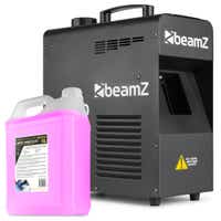 BeamZ H2000 - Máquina de niebla fazer 1700W con DMX y garrafa de líquido de humo alta densidad 5 litros