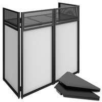 Vonyx DB4 Cabina de DJ con placas angulares y bolsas de transporte