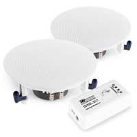 Power Dynamics Altavoz integrado ESCS5 (2x) con amplificador Bluetooth BT10