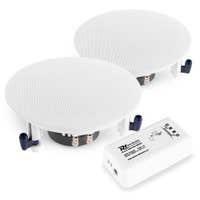 Power Dynamics Altavoz integrado ESCS6 (2x) con amplificador Bluetooth BT10