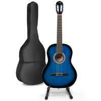 Guitarra acústica clásica MAX SoloArt con soporte - Azul