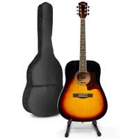 Set de inicio para guitarra acústica occidental MAX SoloJam con soporte - Sunburst