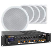 Amplificador Power Dynamics PDV120MP3 + 8 altavoces de techo CSPB8